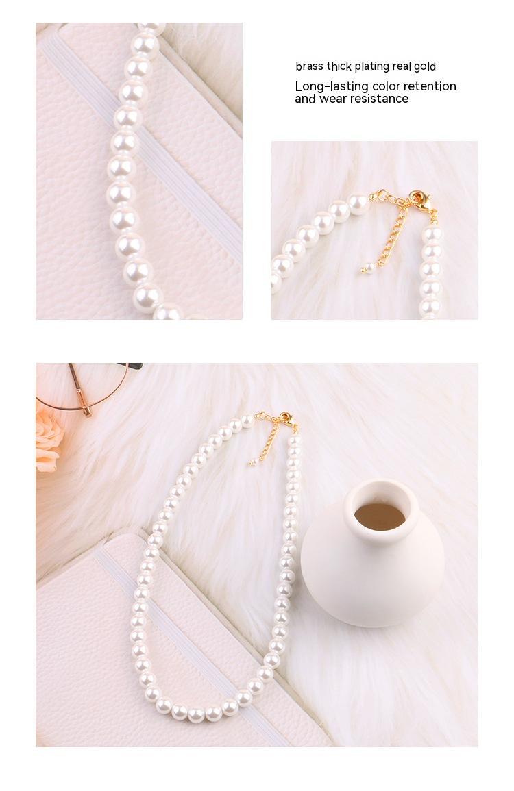 Light Luxury Pearl Necklace Niche Design Vintage Necklace Temperament