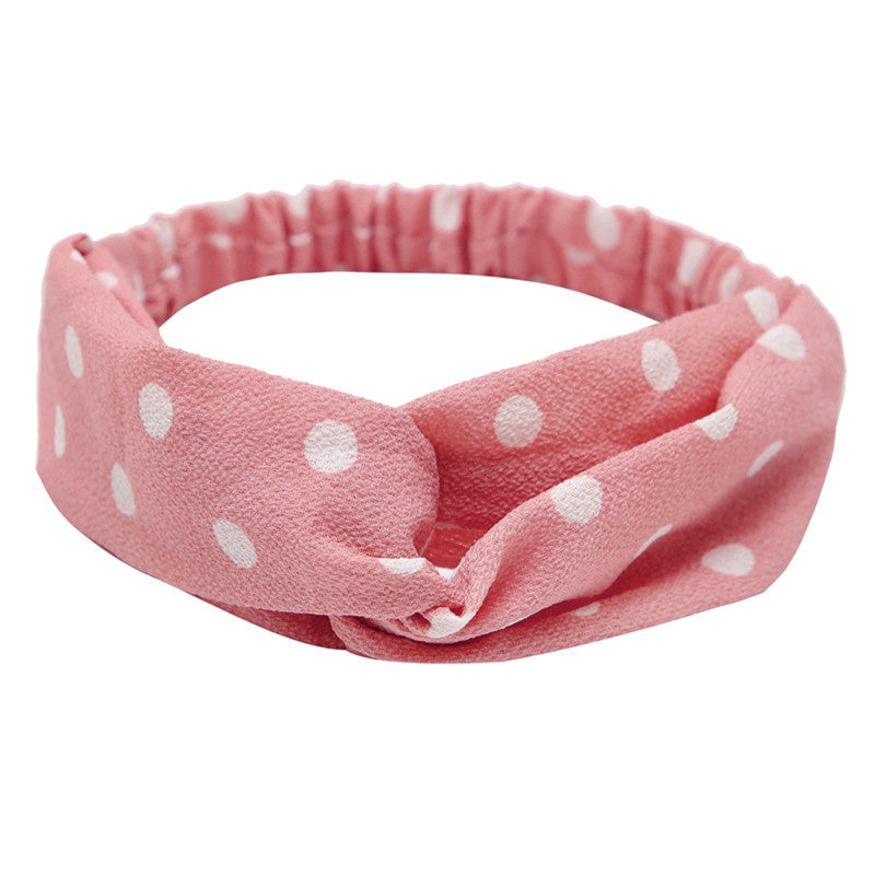 Women's Polka Dot Printed Bohemian Sweet Simple Hair Band