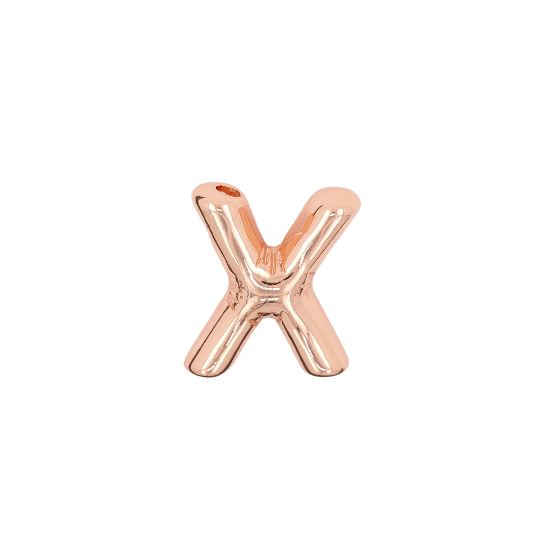 Glossy Letters Copper Pendant Necklace