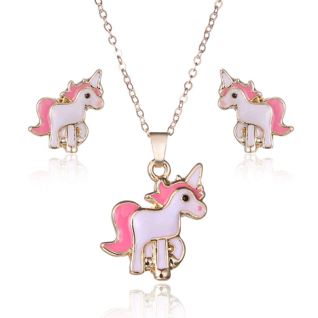 Juego de joyas de aleación con pony
