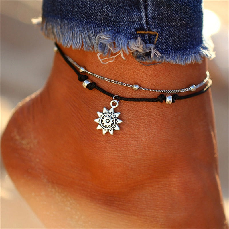 Pulsera de esposas pequeñas Tobillera coreana para niña