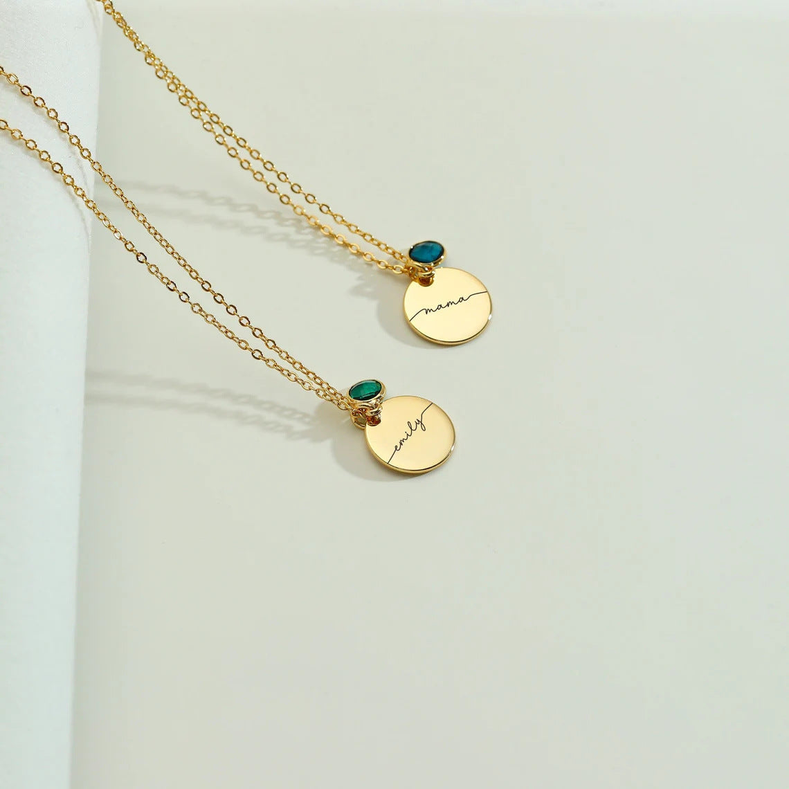 Personalized Laser Alphabet Name Pendant Necklace