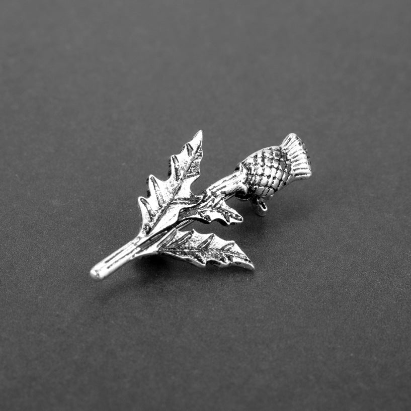 Broche de cardo escocés, pin de metal