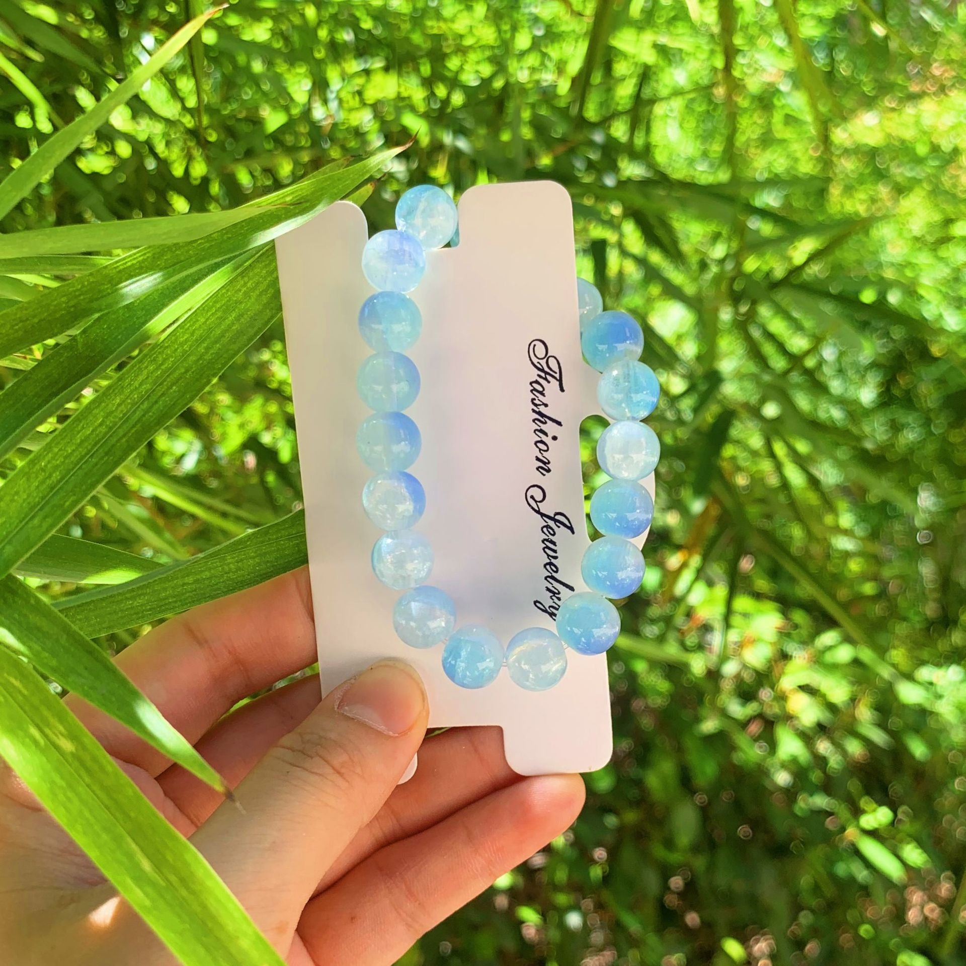 Glass Bracelet Ceramic Bracelet Blue And White Porcelain Gift Box