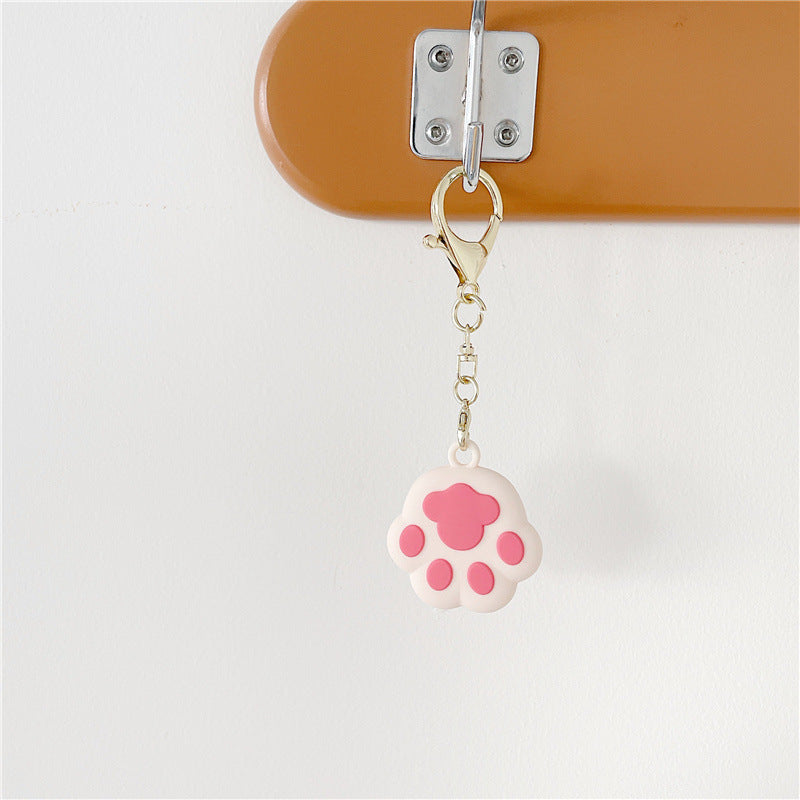 Cartoon Cat Claw Anti-lost Locator Silicone Keychain