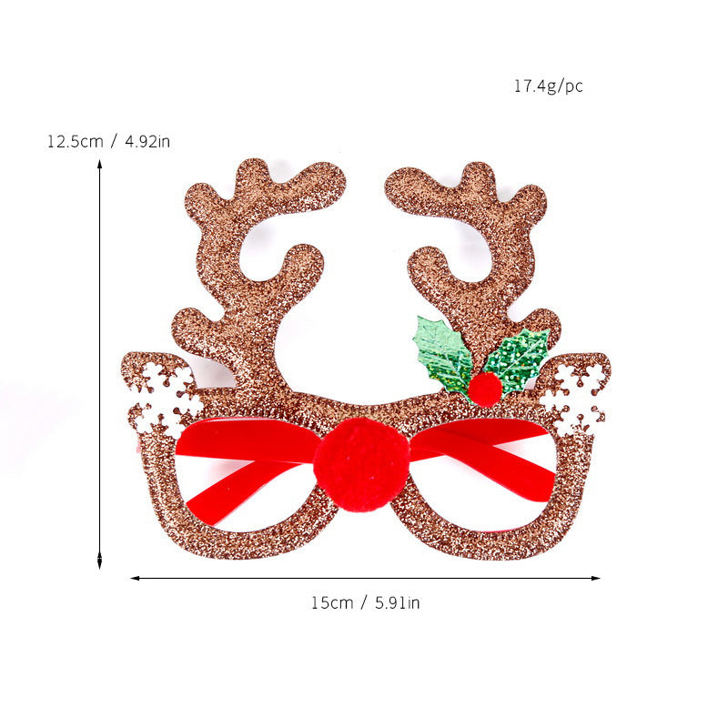 Weihnachtliche kreative Partybrille zum Verkleiden