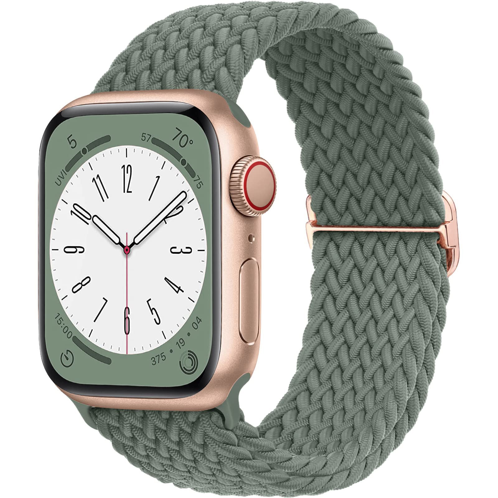 Correa de reloj ajustable de nailon trenzado