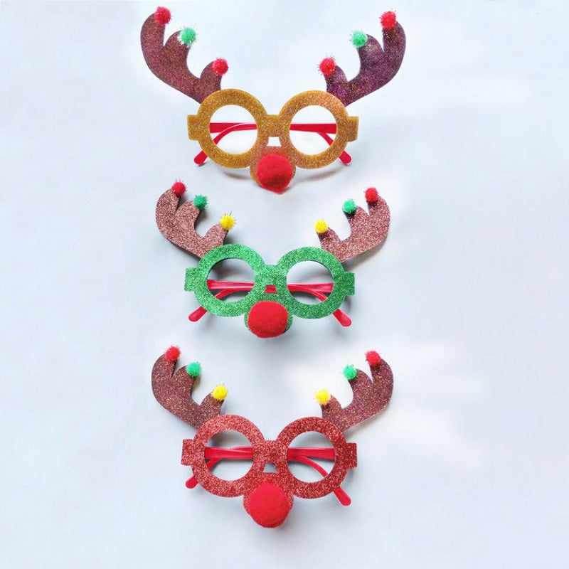 Weihnachtliche kreative Partybrille zum Verkleiden