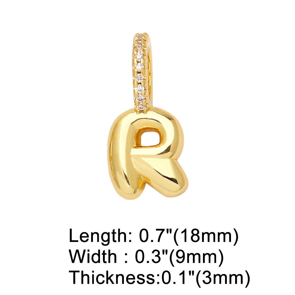 26 Letters Pendant Bracelet Women Gold Plated