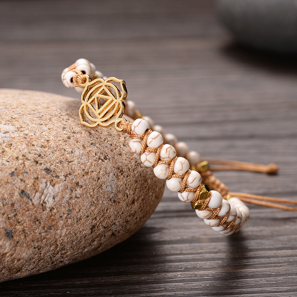 Pulsera de meditación espiritual de siete chakras