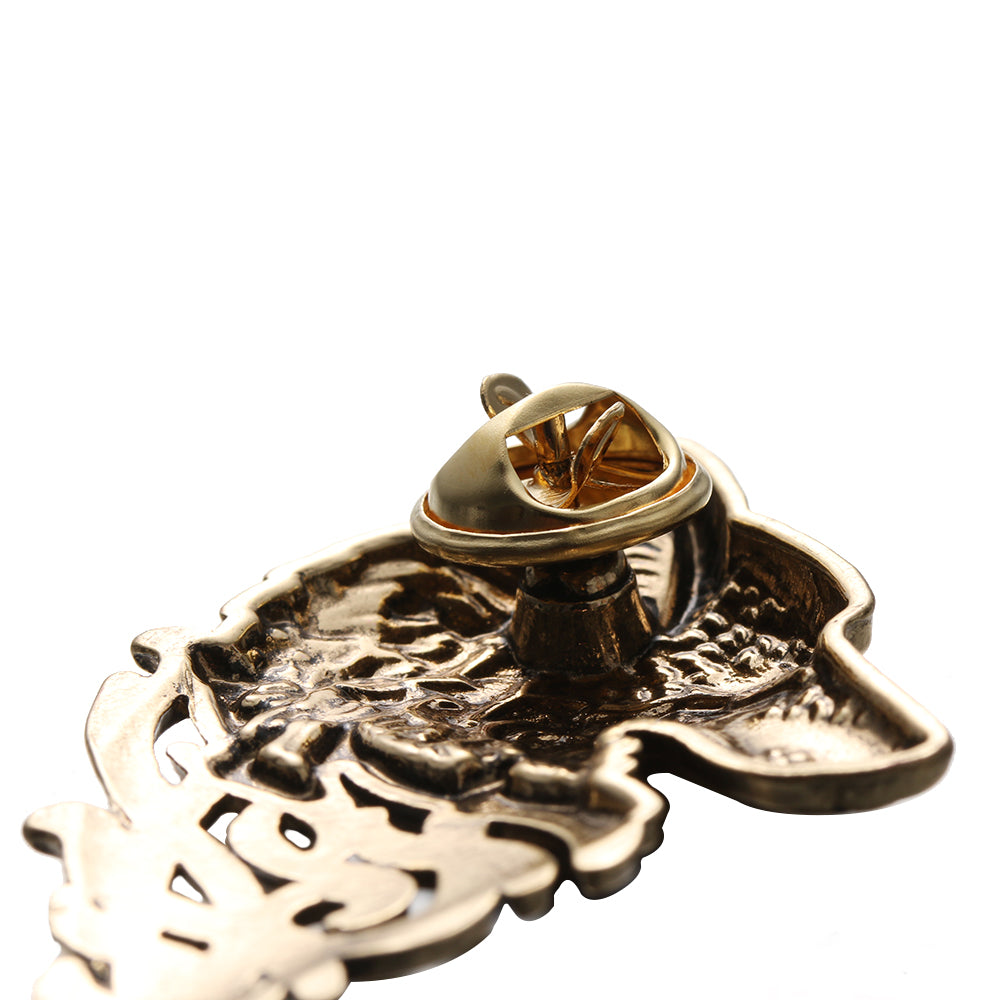 1 Pc Charming Vintage Men Punk Wolf Badge Brooch Lapel Pin Shirt Suit Collar Jewelry Gift For Men Summer Wear Nice Gift