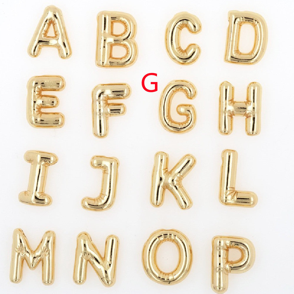 Glossy Letters Copper Pendant Necklace