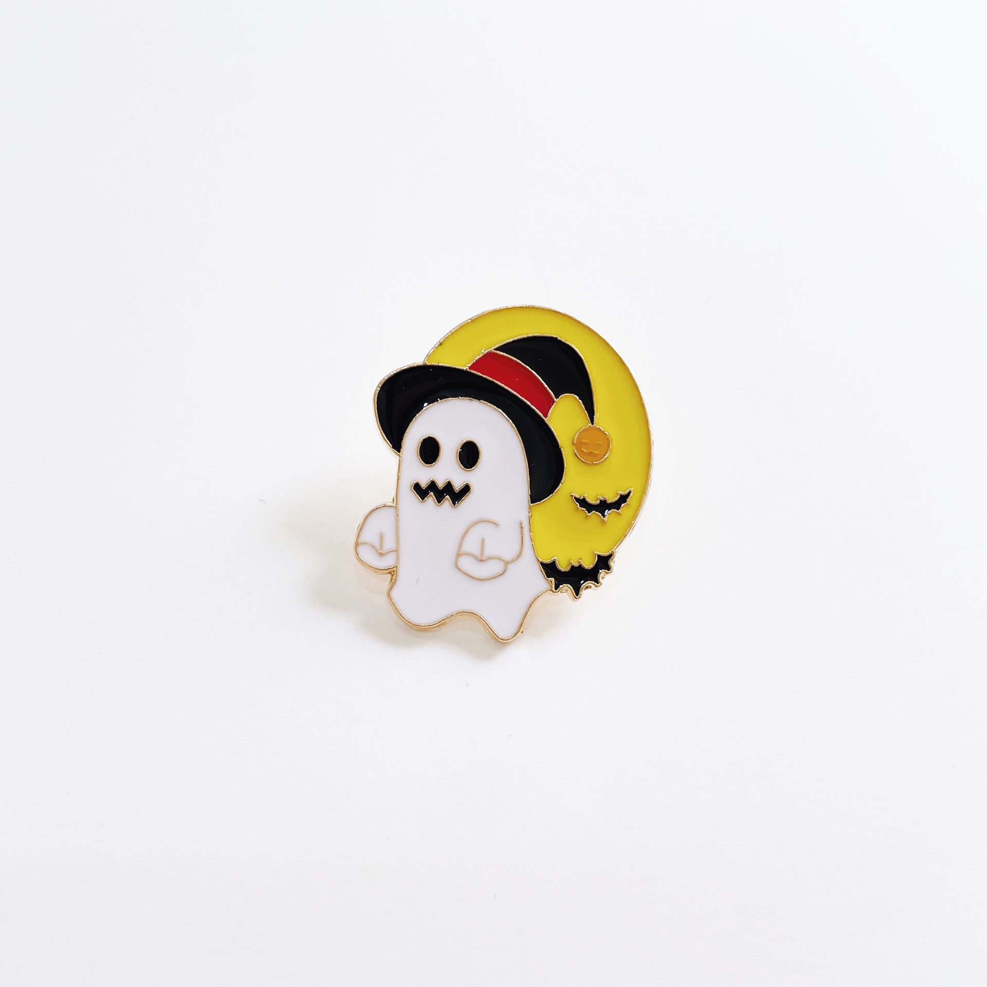Halloween Cartoon Lustiger Geist Kürbis Metall Süßer Totenkopf Anstecknadel