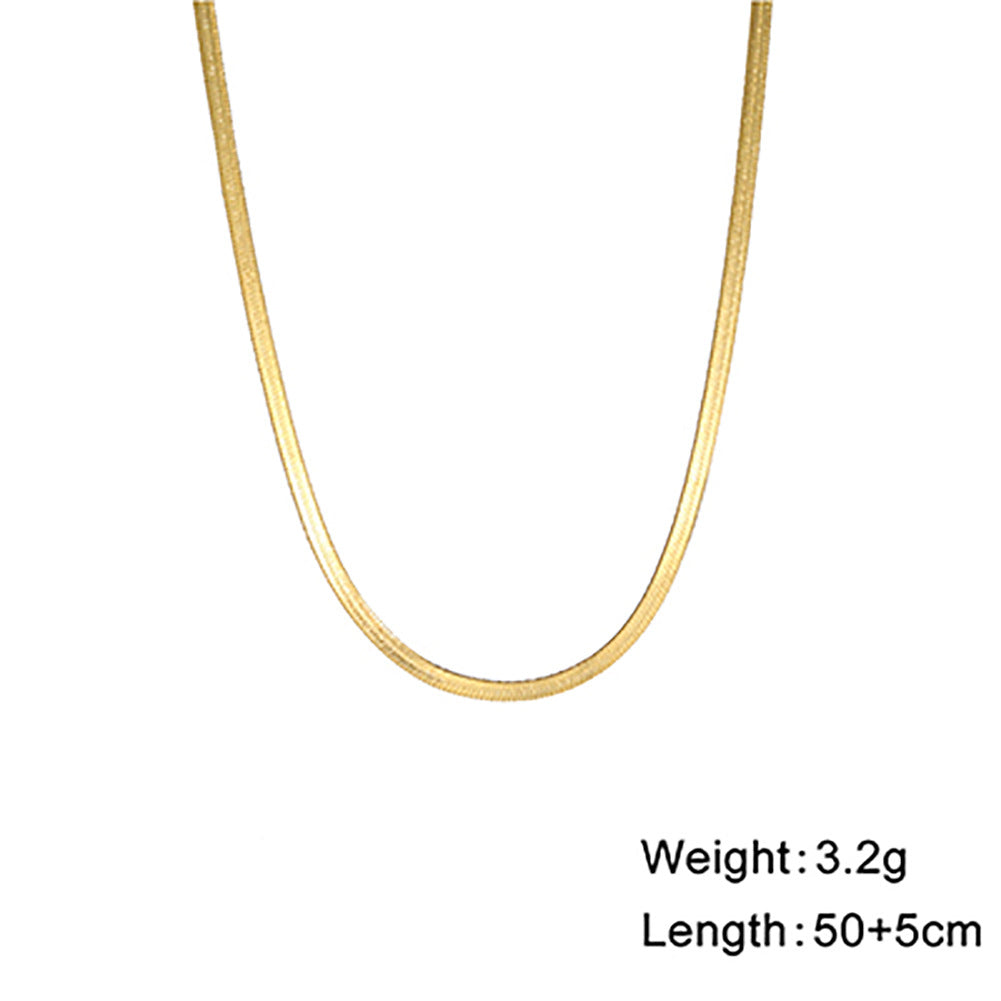 Beliebter Schlangenknochen-Edelstahl-Choker
