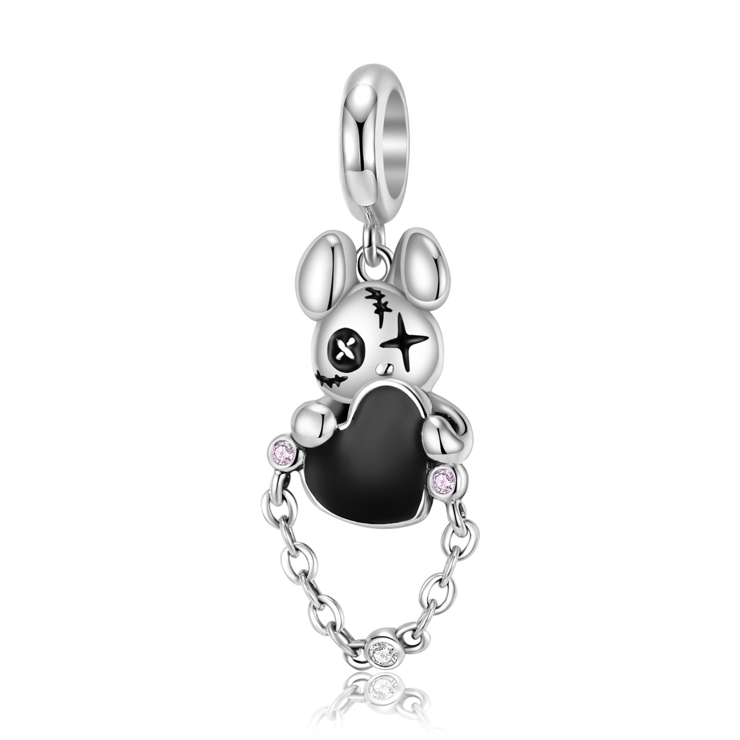 Charm Doll Bären-Anhänger Silber-Accessoires Armband-Charm