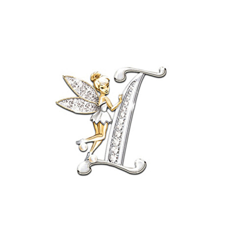 Broche de mujer con 26 letras inglesas