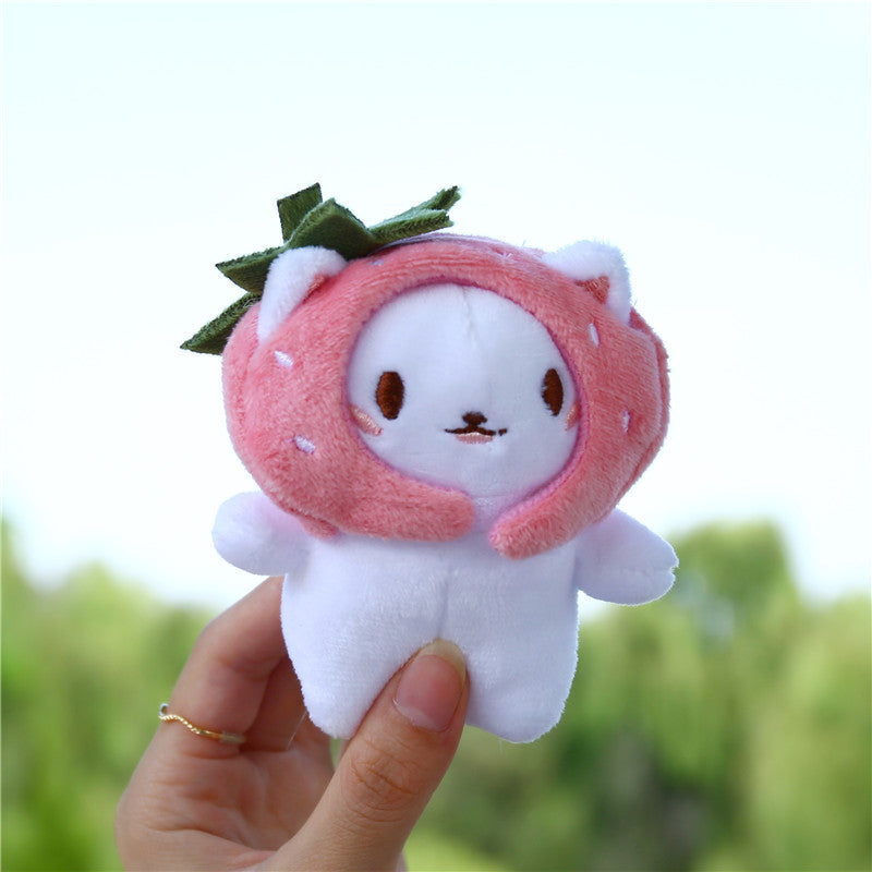 Llavero - Muñeco de peluche de mosquetón, aspecto lindo y encantador, pollito, gato, perro, oso, nube, gamberro
