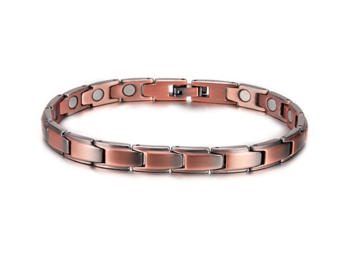 Pulsera de Cobre Puro Magnética Completa Retro