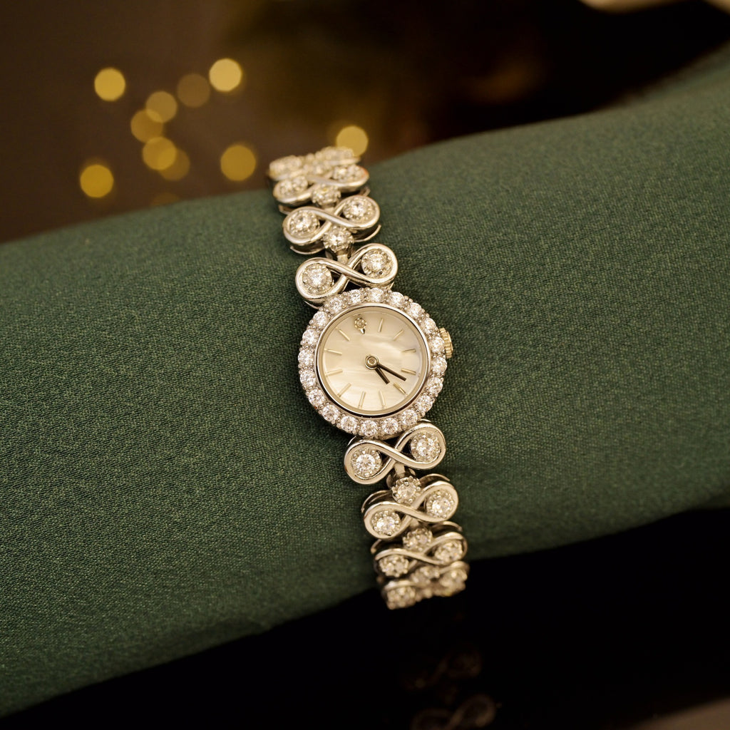 Joyas Antiguo Lujo Diamante Cuarzo Reloj de Mujer