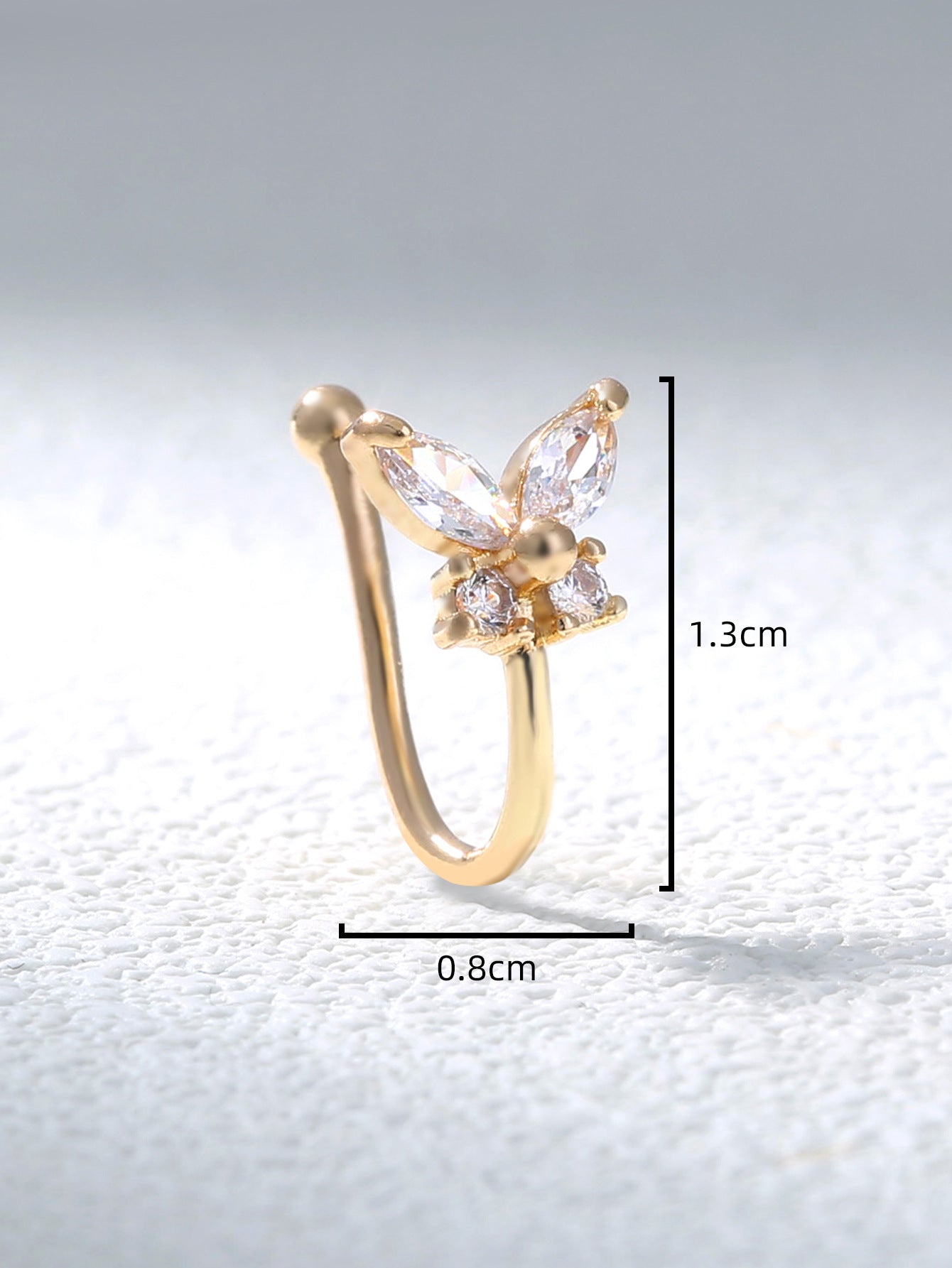 Anillos de nariz pequeños para mujer para perforaciones