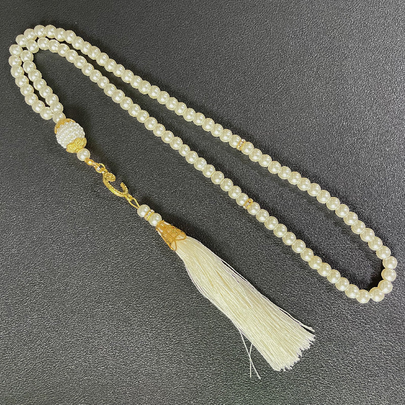 Cuentas de 99 piezas, perlas artificiales de cristal de 6 mm para hilo, pendientes y pulsera.