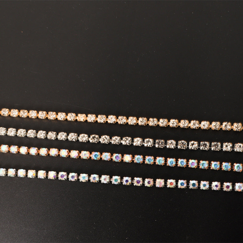 Damenmode Doppelte Ablass-Bohr-Beinketten