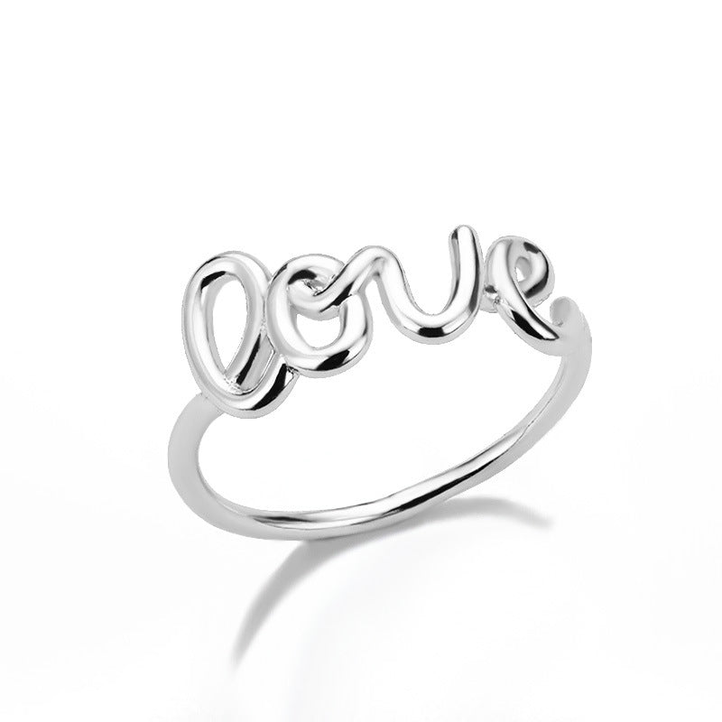 Anillo Pequeño LOVE Anillos de Pareja para Hombres y Mujeres