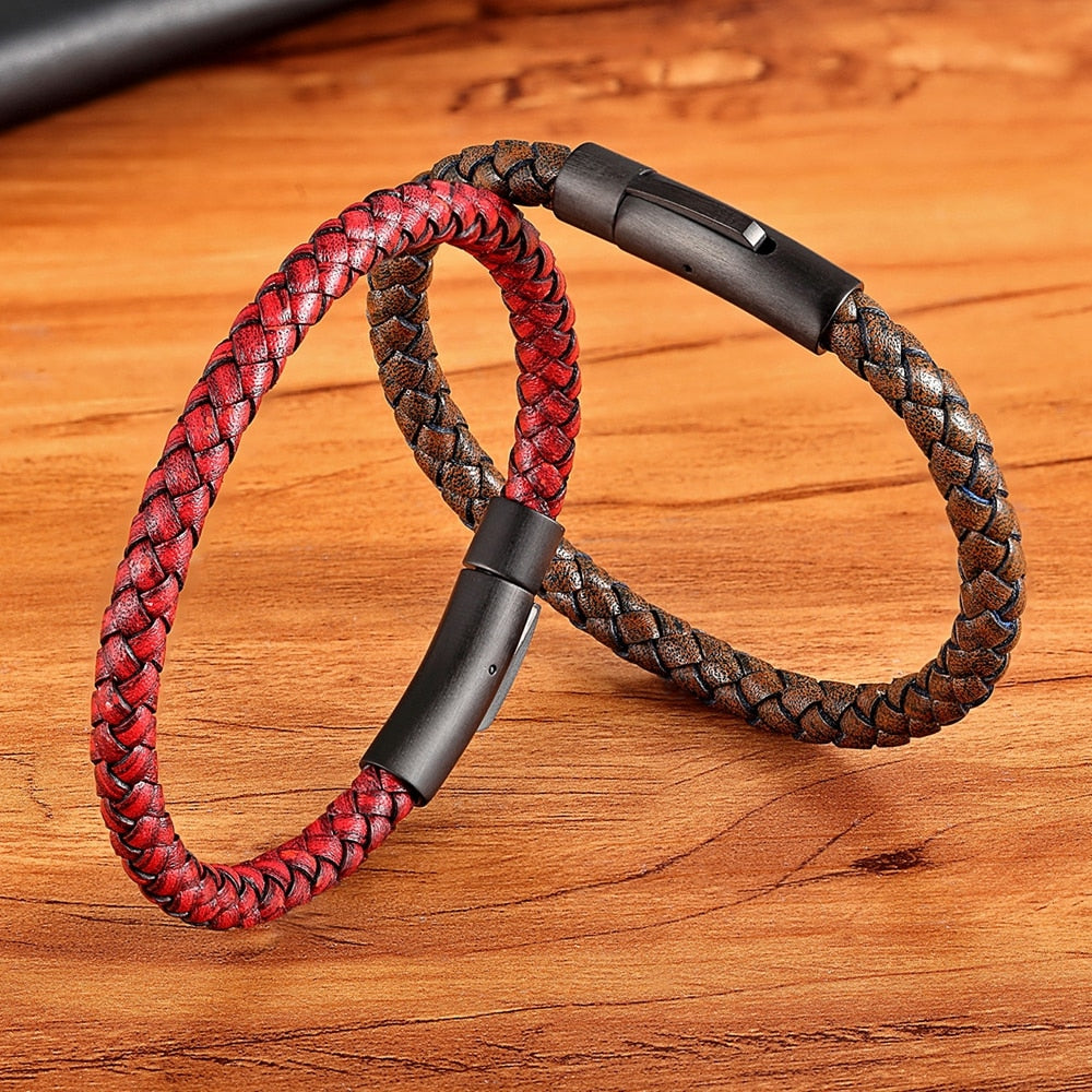 Hombres para mujeres Pulseras de acero inoxidable negro Joyas Regalos