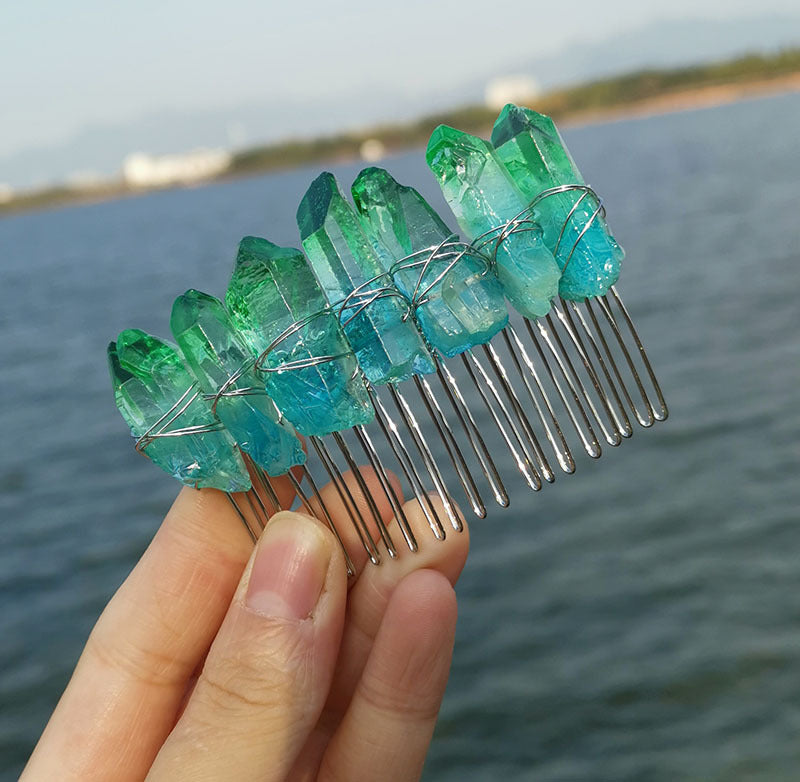 Peineta de Novia Artesanal con Cristales