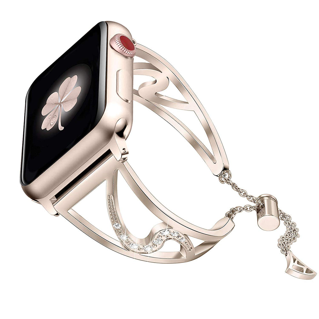 Correa de reloj de acero inoxidable con forma de S