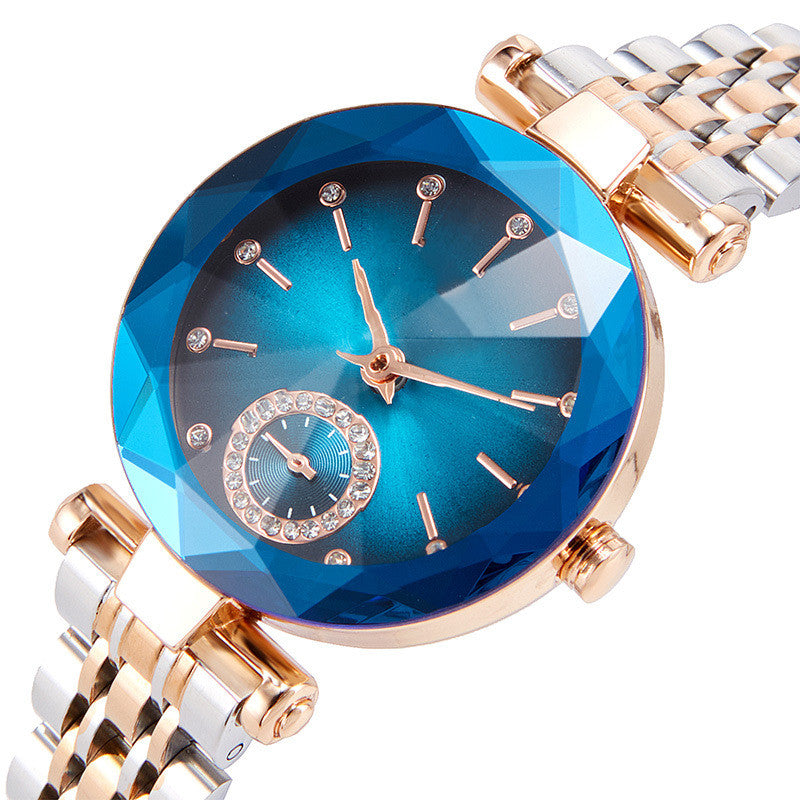 Reloj de cuarzo impermeable de dos manecillas para mujer