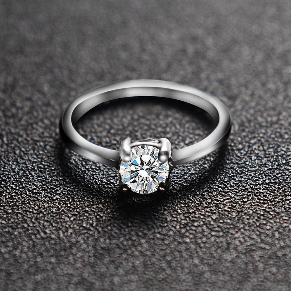 Anillos de boda personalizados de circonita para parejas