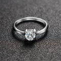 Anillos de boda personalizados de circonita para parejas