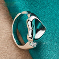 Anillo de boca plateado Accesorios de moda para mujer Joyería