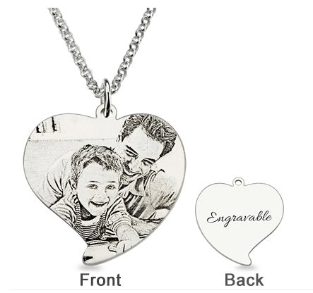 Personalized Photo Engraved Necklace