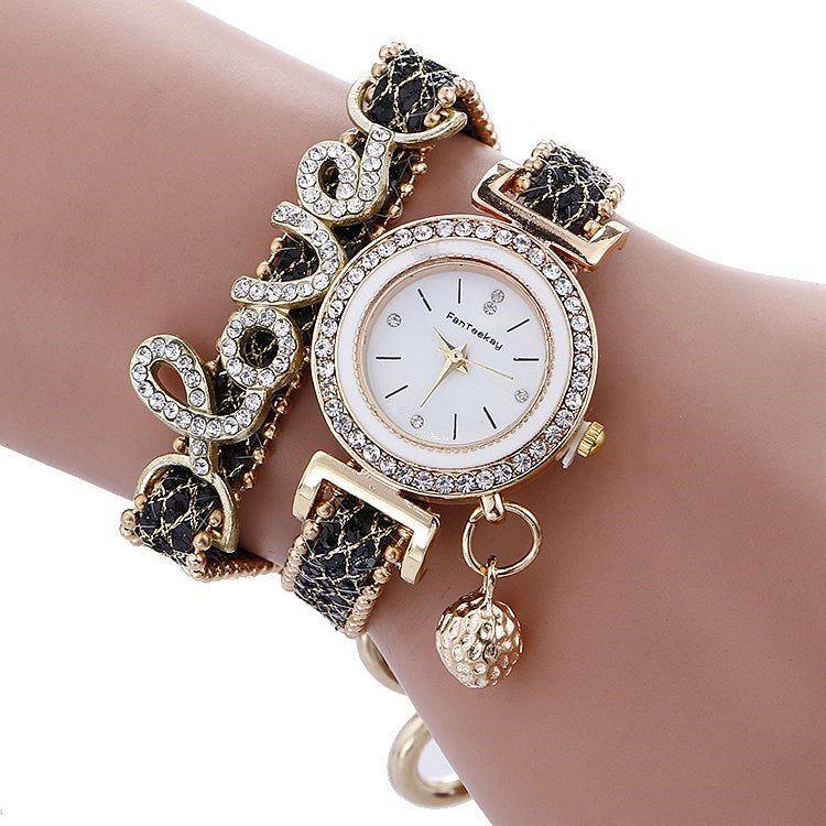 Reloj de pulsera con lentejuelas