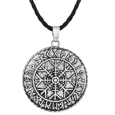 Vintage Antique Silver Rune Necklace