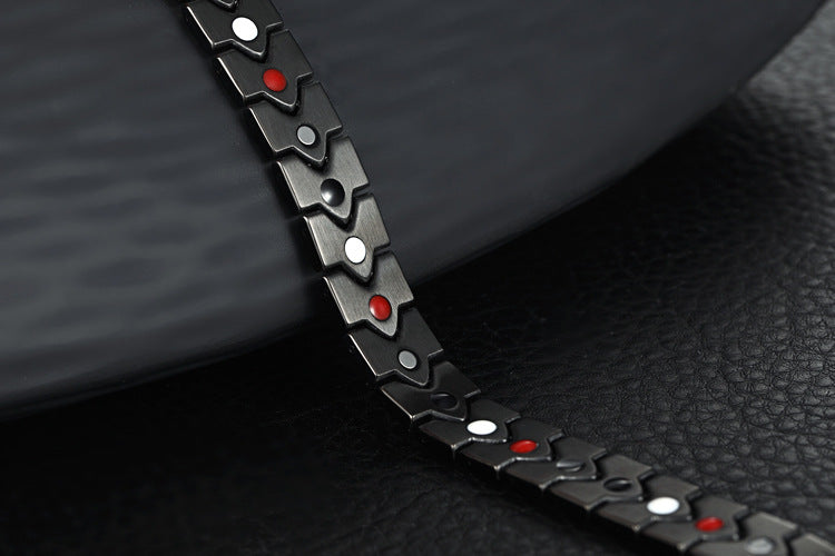 Herzförmiges Magnet-Armband aus Titanstahl