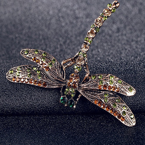 Broche de libélula antiguo