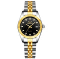 Reloj de pareja dorado para hombres