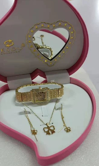 Einfache exquisite Schmuck-Uhr-Halskette Geschenkbox Schmuck