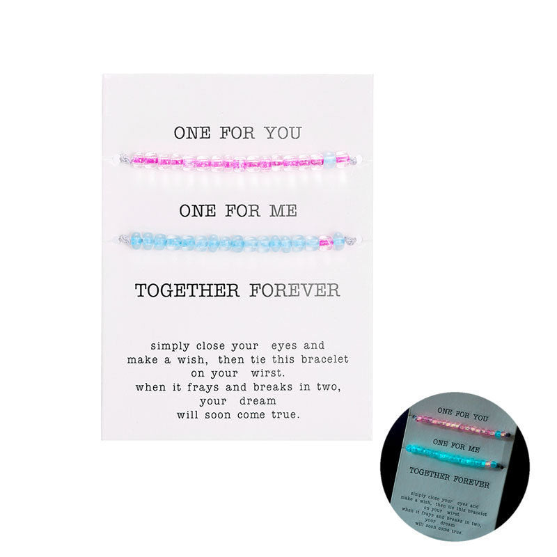 Fashion Personality Color Luminous Beads Bracelet