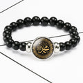 Pulseras de abalorios islámicos del Medio Oriente con botones a presión de 18 mm