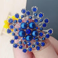 Moda mujer broche de flor grande exquisito