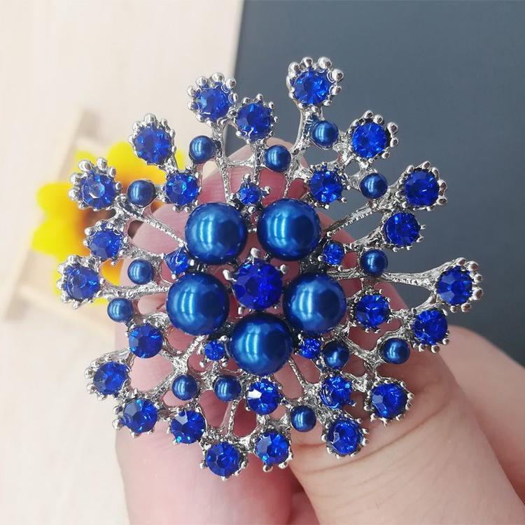 Moda mujer broche de flor grande exquisito