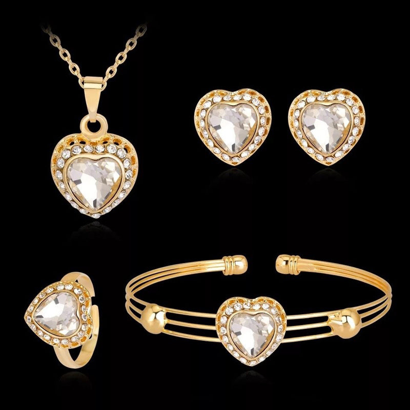 Vintage Diamant Gliederketten Schmuckset
