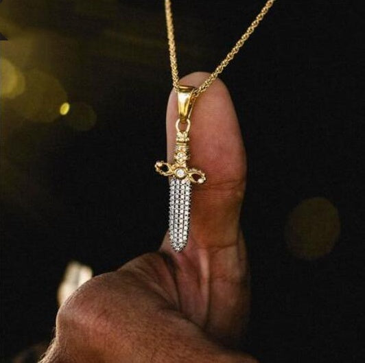 Colgante de collar de hip hop para hombre