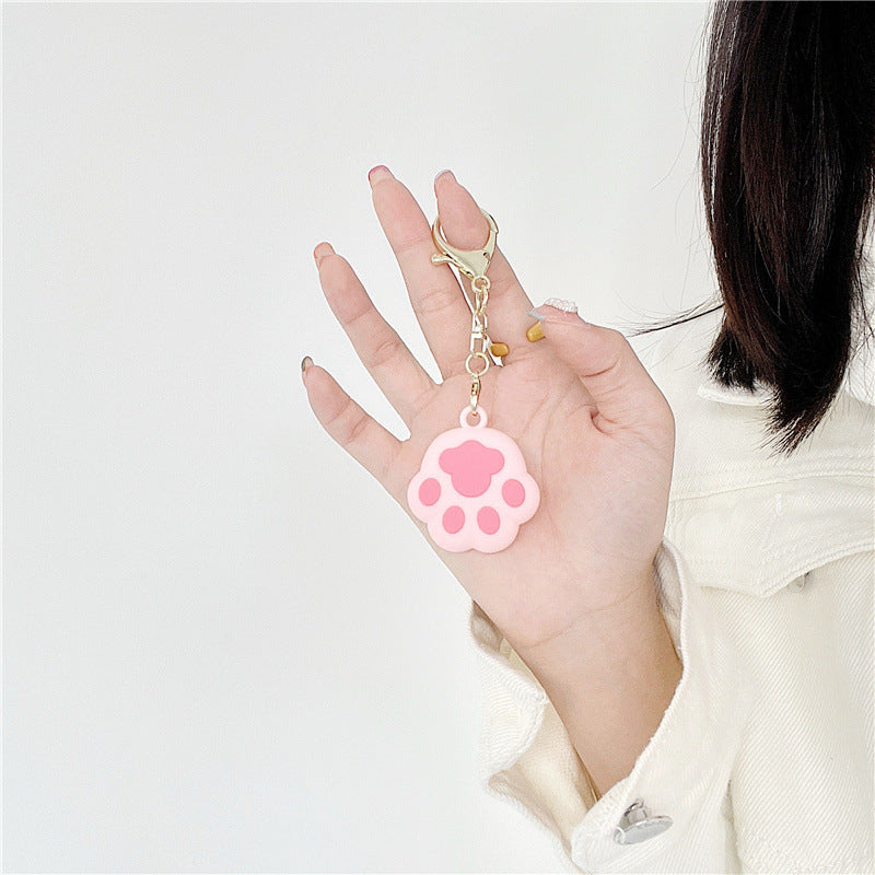 Cartoon Cat Claw Anti-lost Locator Silicone Keychain