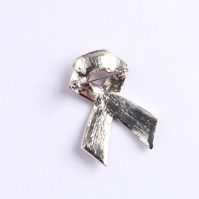 Broche de lazo rosa