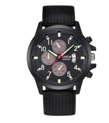 Herrenmarkenuhren, modische Militär-Sportuhr mit Nylonarmband